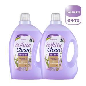 화이트클린 세탁세제 라벤더&뱀부 3L x 2개