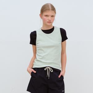 BASIC RIBBED SLEEVELESS - MINT BREEZE