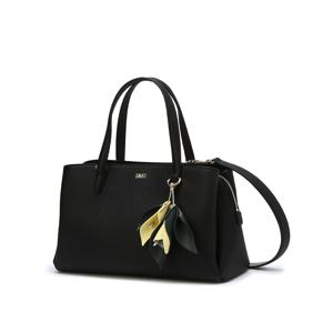 [MISTY FLOWER] 블랙 플라워 참장식 가죽 토트백 DCBA4F543