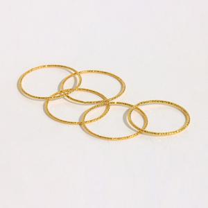 24K 이태리 컷팅 실반지 0.9mm