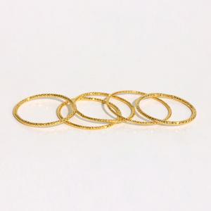 24K 이태리 컷팅 실반지 1.2mm