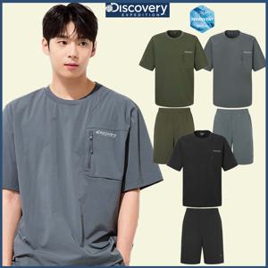 디스커버리 25S/S 여름 포켓반팔티셔츠/반바지 트레이닝세트 DXTR7C053,DXTB7A053