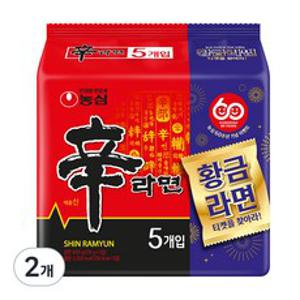 신라면 120g, 5개