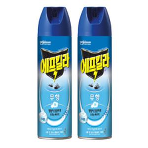 에프킬라 수성 에어로졸 모기 살충제 무향, 500ml, 2개