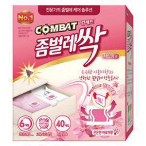 컴배트 좀벌레싹 서랍장용 아로마향 방충제 40p, 20g, 1개