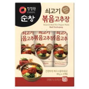 청정원순창 쇠고기 볶음 고추장, 60g, 3개