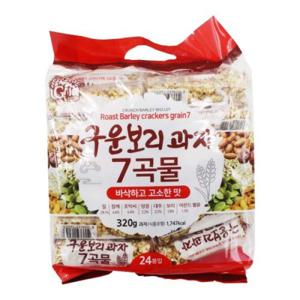 구운보리과자 7곡물 320g 길쭉 조리 죠리 동글 엔제이