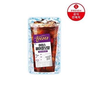 롯데칠성음료 롯데칠성 칸타타 아이스커피 파우치 190ml x 20개 헤이즐넛향