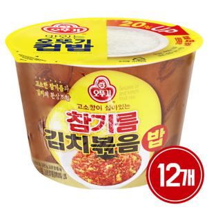 오뚜기 컵밥 참기름 김치볶음밥 x 12개 / 간편식