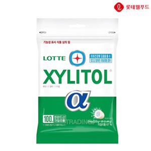 롯데 자일리톨 알파 리필 264g 대용량 껌 간식 수능 금연 졸음 방지
