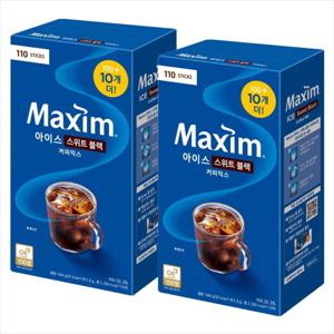 맥심 아이스 스위트 블랙 커피믹스 110Tx2개 - 2세트구매시 1000원 할인x넉넉한 유통기한
