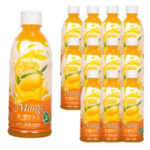물한방울 넣지 않은 100% 찐 망고 주스 350ml 12병
