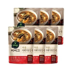 CJ제일제당 비비고 사골 시래기 된장국 460g 6개