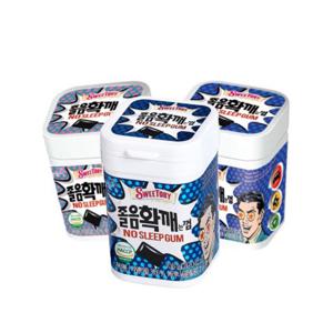 웅진 졸음확깨는껌 108gx3통 졸음껌 껌
