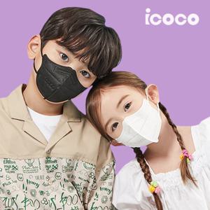 아이코코 KF94 대 중 소형 화이트 블랙 마스크 25매