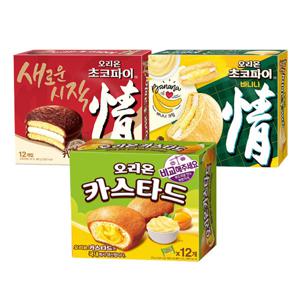 오리온 초코파이 +바나나+카스타드(총3개)