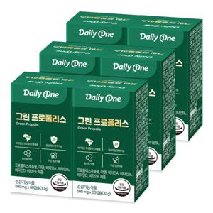그린 프로폴리스 츄어블 브라질 플라보노이드 6통