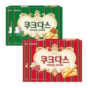 쿠크다스289g 화이트2팩+커피2팩