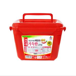 해찬들 맛있게 매운 태양초 가득한 고추장 4.5kg