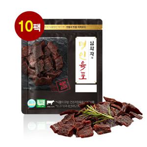 명인육포 임화자의 국내산 소고기 명인 육포 10팩