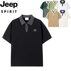 지프스피릿 JEEP SPIRIT 피케 반집업 폴로 카라 티셔츠 반팔 JP340351