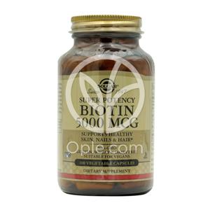 슈퍼 포텐시 비오틴 5000 mcg Biotin 100 베지 캡슐
