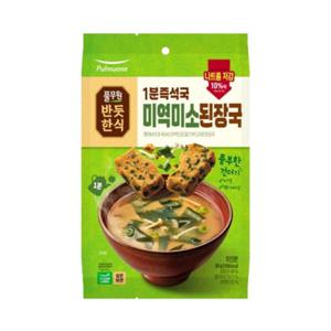 풀무원 간편식 즉석국 미역미소된장국(6gx5개)