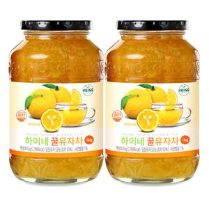 하이네 꿀 유자차 1kgx2