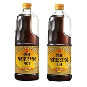 샘표 양조 간장 501  1.7L 2개 //진간장