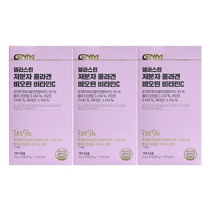 GNM자연의품격 엘라스틴 저분자콜라겐 비오틴 비타민C 3g x 15포 3개 / 써클