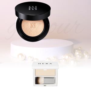 헤라 블랙 쿠션 본품 15g 21C1 로제바닐라+헤라 에어리 파우더 프라이머 미니 3.5g 구성 세트