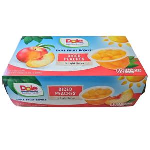 Dole 돌 다이스 복숭아 과일 컵 1808g (113g x 16개)