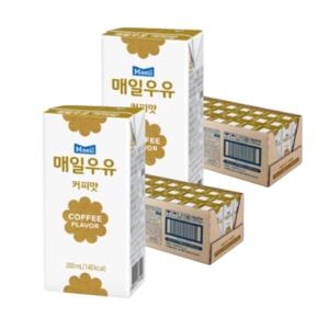 매일우유 커피 200ml x 24팩+24팩 총48팩 멸균 가공유