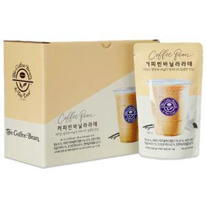 커피빈 바닐라라떼 액상커피 파우치 190mlX10개(1박스)