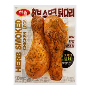 하림 스모크 닭다리 130g 닭다리살 훈제닭다리 닭봉