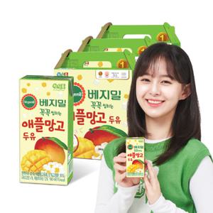베지밀 과일이꼭꼭 애플망고두유 190ml 48팩