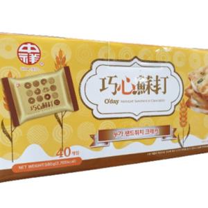 대만 오데이 누가 크래커 샌드위치 40개입(580g) x 2박스