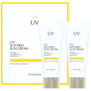 이자녹스 유브이 선 프로 365 데일리 커버 70ml x 2개 순한선크림 자외선차단제