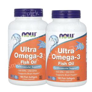 나우푸드 비건 울트라 오메가3 180캡슐 500EPA 250DHA 2통 180정 2통