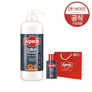 알페신 카페인 샴푸 C1 1250ml  +c1 75ml+쇼핑백 증정