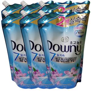 다우니 블루 레몬그라스라일락향 1.6Lx6개 탈취파워 섬유유연제
