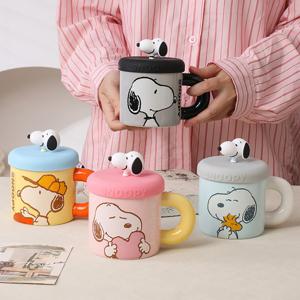 4종세트 스누피 세라믹 머그컵 360ml