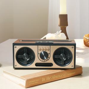 세비즈 RETRO20W 블루투스 FM라디오 우드 스피커