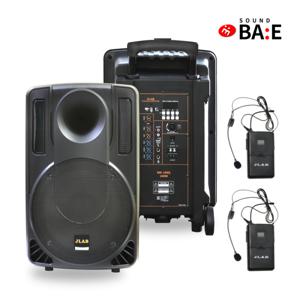 색소폰 버스킹 행사용 이동식 앰프 10인치 MK-160Q 블루투스 무선 헤드마이크 2개 240W출력 A/S보장