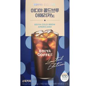 이디야 콜드브루 아메리카노 스틱커피 100스틱