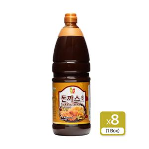 첫맛 돈까스소스 1.9kg 8개입 오므라이스 경양식 함박스테이크 청우식품