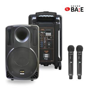 10인치 이동형 충전 앰프 무선 핸드마이크 2개 MK-160Q 회사 학교 행사용 버스킹 운동회 엠프 240W A/S보장