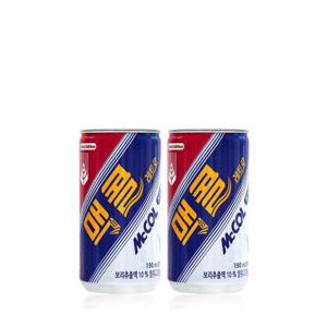 맥콜 190ml 30캔x2박스(총60캔) 보리음료 탄산음료 캔음료 음료수