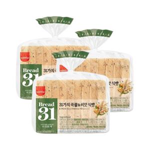 (G)삼립 Bread31 31가지 곡물과씨앗 식빵 420g 3봉(단백질10g/고식이섬유/저당)