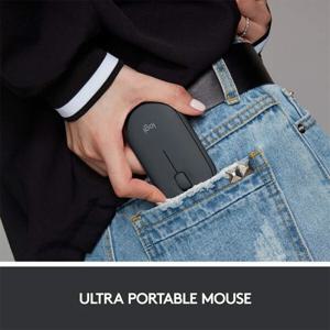 Logitech PEBBLE M350 노트북 태블릿 마우스 무선 Bluetooth 가볍고 얇은 음소거 사무실 USB  미니 마우스(